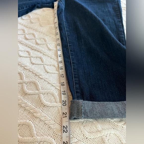 Style & Co Jeans Tummy Control Women's Dark Wash Cropped Jeans Size 12 - Picture 9 of 13